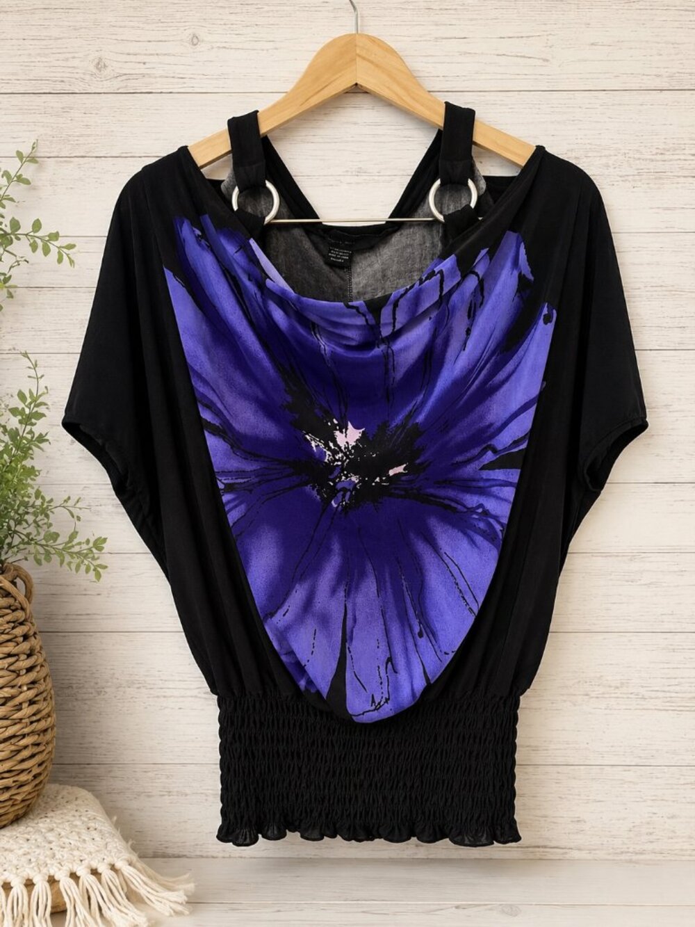 Isabella Rodriguez Purple Floral Top